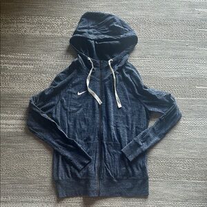 Nike Blue Zip-Up Hoodie